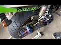 世界一の美音　ZRX1200R Kawasaki MAVERICK マーベリック　マフラー音　MV83 400 3P チタングラデーション