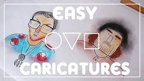 Easy caricatures using basic shapes