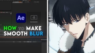 How To Make Smooth Blur Like Simple Edit in Tik Tok | After effects Tutorial