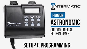 How to Program the Intermatic HB880R Outdoor Plug-in Timer