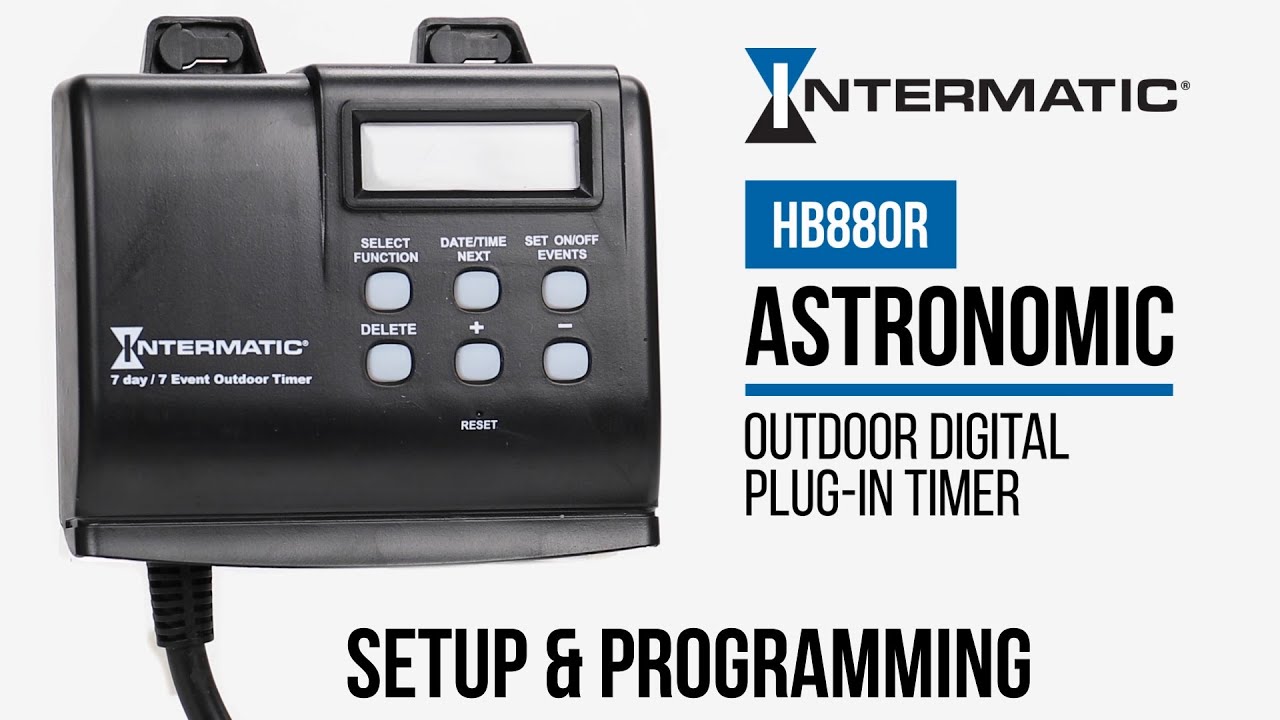 Intermatic Hb880r Outdoor Plug In Timer