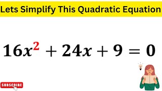 What's the REAL Difference Between Factoring and Quadratic Formula for Solving 16x^2+24x+9=0