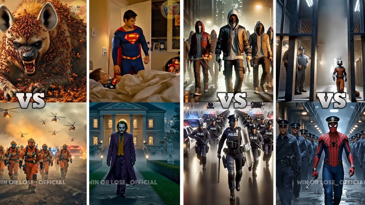 Save the Animals Rescue Team vs Red Ant ArmyMonkey,Snake,Polar bear,Lion,Shark vs Joker vs Superhero