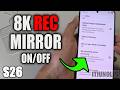 How to Turn On/Off 8K Recording While Mirroring on Galaxy S26