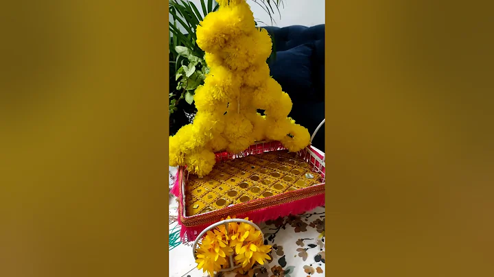 Haldi Ceremony Tray Decoration Ideas#Shorts#shortvideos#Wedding Platter#Haldi Ideas