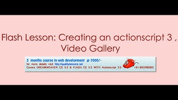 Flash tutorial: Video Gallery the actionscript 3.0 way