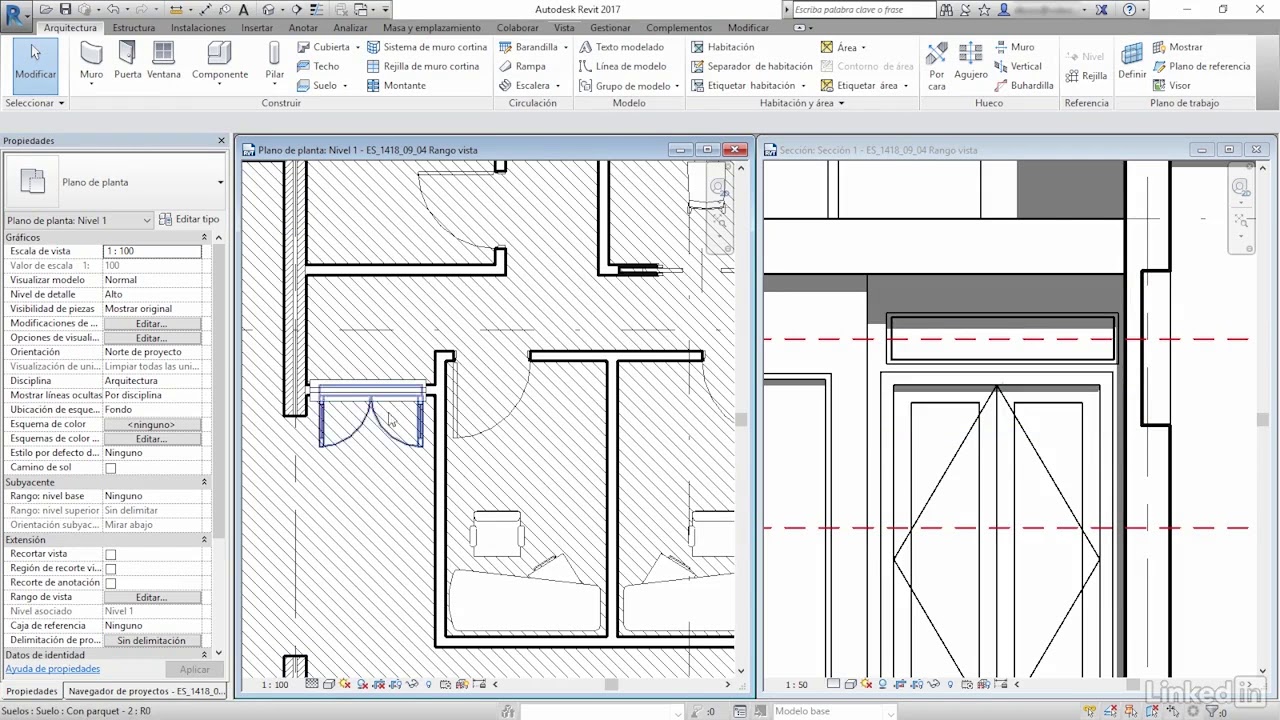 Curso Revit 2017 (49/63) - Utilizando el Rango de Vista (View Range ...