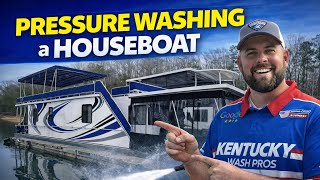 Pressure Washing A Houseboat!