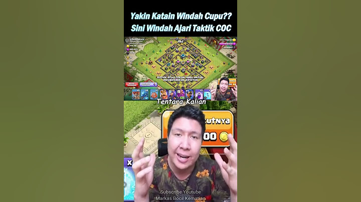 Sini Windah Ajarin Taktik Strategi COC Deck #clashofclans #shorts