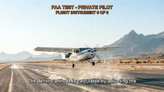 FAA TEST - PRIVATE PILOT - FLIGHT INSTRUMENT Q3388, Q3389, Q3390, Q3391, Q3393 (6-9)