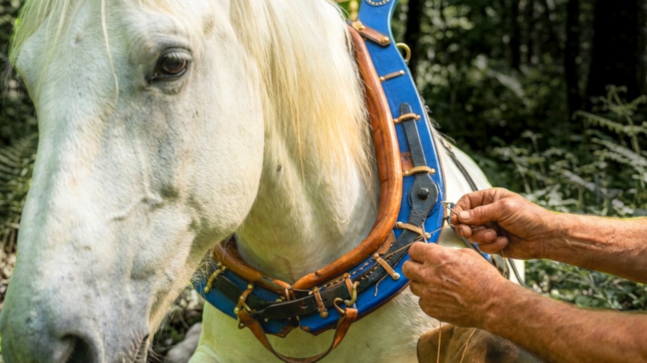 Making a Horse Collar the Old German Way!