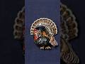RIP to the real Napoleon the #turkey. Would you wear this to Thanksgiving dinner? #enameljewelry