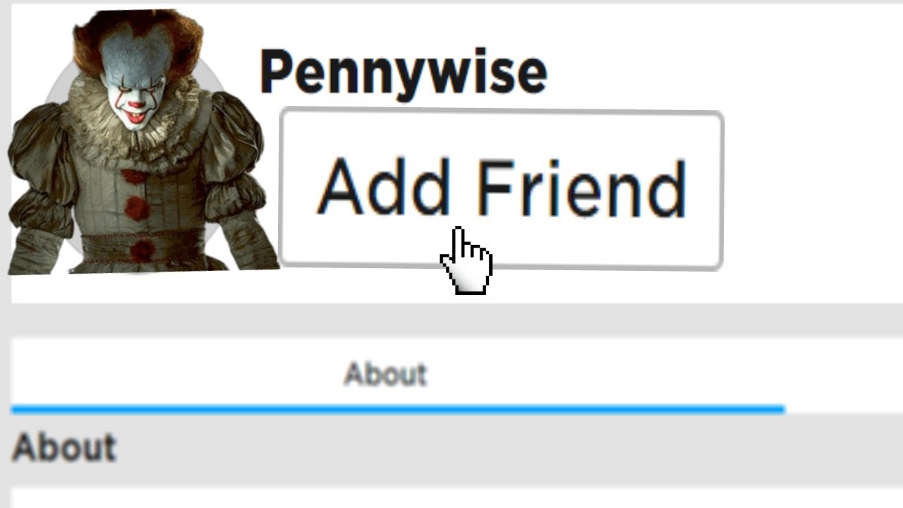Never Add Pennywise On Roblox At 3 Am It Chapter Two Youtube - 0danielito roblox profile