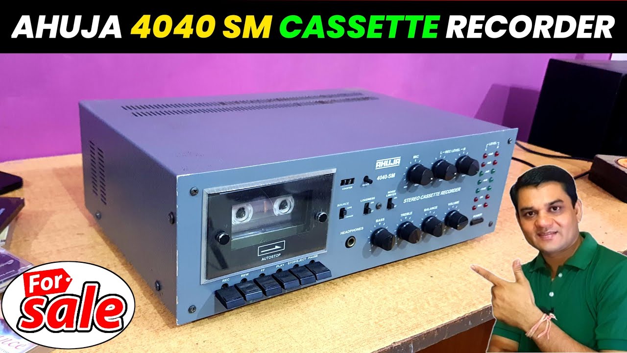 Ahuja 4040 Sm Stereo Cassette Recorder Full Review || Ahuja 4040 sm For Sale || Contect 9425634777