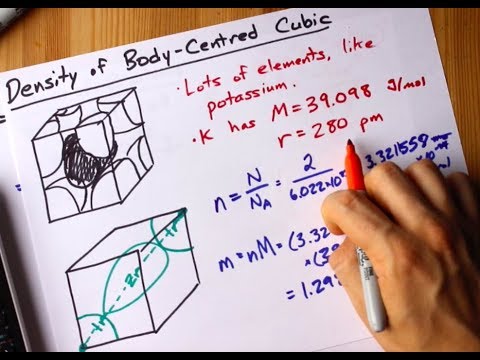 Density of Body-Centred Cubic (BCC) - Potassium Example