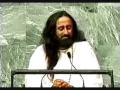 Sri sri at the united nations