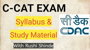 C-CAT exam syllabus and study material
