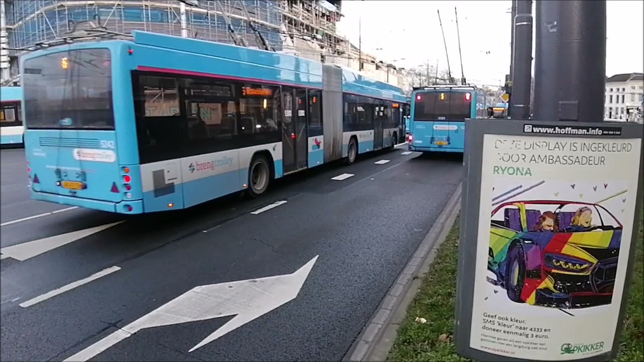 Het openbaar vervoer in Arnhem 13-01 , 05-03 en 02-04-2021