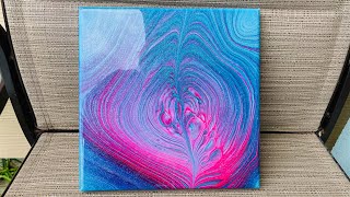 Easy Tutorial How to RESIN a CANVAS painting / Wrecked tree ring pour from Mixed Media Girl Workshop