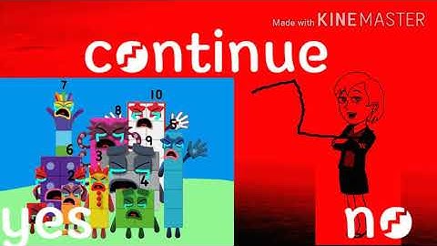 Girl.exe sprints of hell round 1 bootleg game over as numberblocks