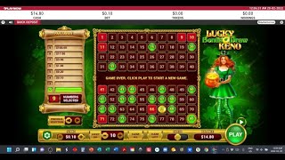 PlayNow Lucky Bonus Draw Keno play!