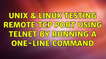 Unix & Linux: Testing remote TCP port using telnet by running a one-line command (8 Solutions!!)