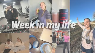 Week in my life / workout with my husband / running / work