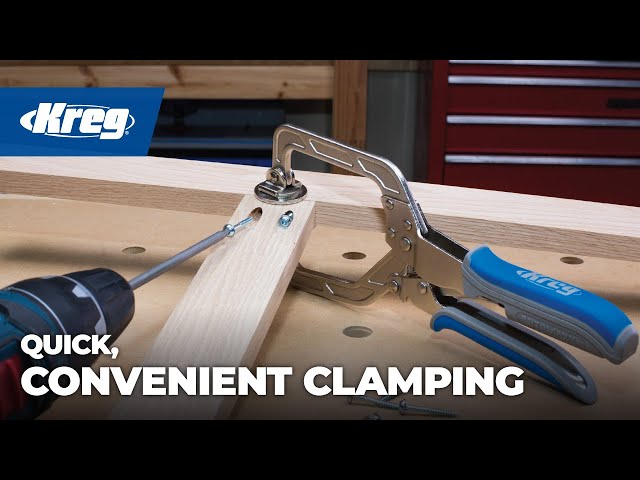 Quick, Convenient Clamping For Pocket-Hole Joinery and Woodworking