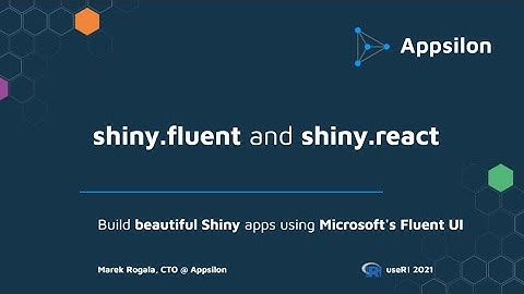 Build Beautiful Shiny Apps Using Microsoft Fluent UI with shiny fluent and shiny react