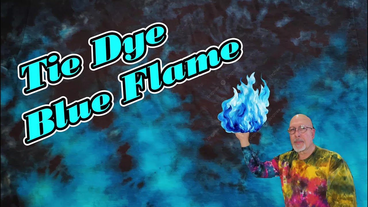 Tie Dyed Blue Flame