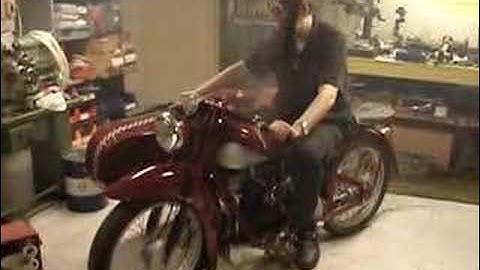 Start-up of Nimbus Motorcycle after rebuild