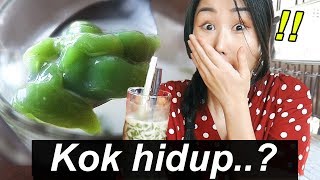 Es cendol pertama! Shock+Geli+Enak=Bingung mantap!