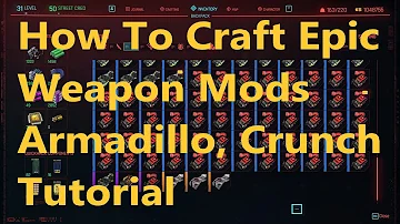 How do you make gun mods on Cyberpunk 2077?