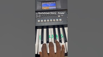Thumbnail of Adele- Hometown Glory easy piano tutorial #piano #easy #tutorial