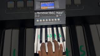Adele- Hometown Glory easy piano tutorial #piano #easy #tutorial