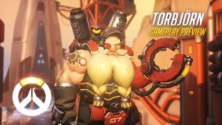 Torbjörn Gameplay Preview | Overwatch | 1080p HD, 60 FPS