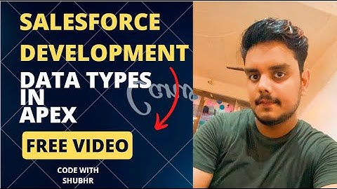 DATA TYPES IN SALESFORCE APEX | SALESFORCE | HINDI