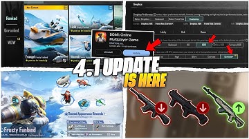 🔴 BGMI 4.1 UPDATE RELEASE DATE / SHOTGUN DAMAGE DECREASE / BIG CHANGES BGMI 4.1 UPDATE
