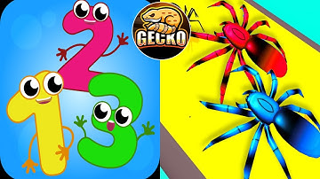 Play High Score in 1234 Join Numbers, Insect Evolution Run  - Mobile Games Walkthrough