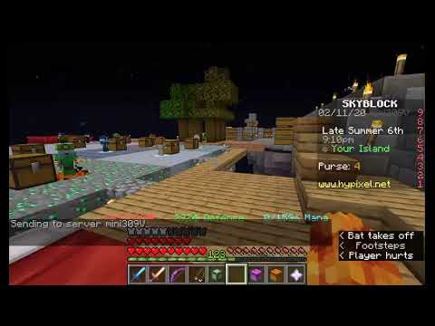 Playing Hypixel Skyblock with a friend - YouTube