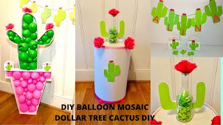 Balloon Mosaic Tutorial/cactus party decoration, DIY Round Pedestal Balloon Mosaic Tutorial/cactus party decoration, DIY Round Pedestal
