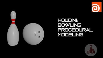 PROMO: BOWLING MODELING| #houdini, #vfx, #simulation #render