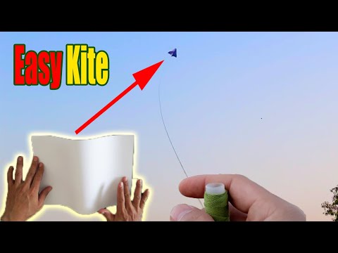 How to make a FLYING PAPER KITE at home Just5mins