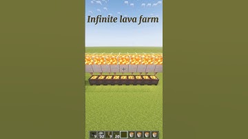 Infinite lava farm in Minecraft ! #minecraft #minecraftbuilding #minecrafttutorial