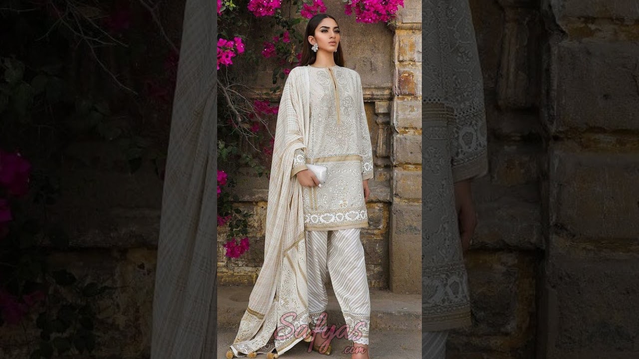 Aroosa Embroidered Lawn Summer  Unstitched 3 Piece Suit MSV 19243