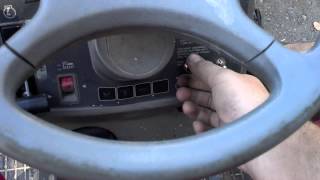 Push button off-road mower start