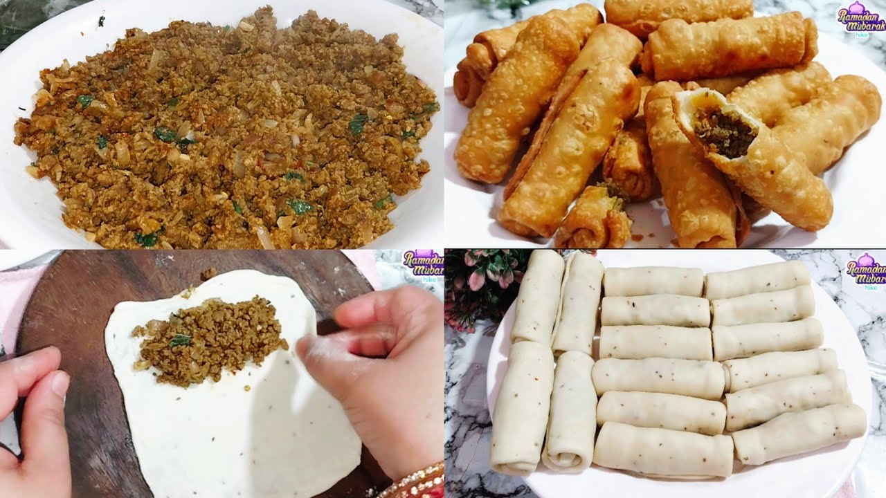 Qeema Rool keema kachori Roll | 2024 Iftar special Recipe| Bazar jaise crispy ...