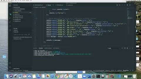 CLI README.md Generator