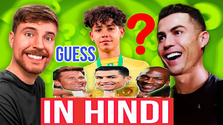 CRISTIANO Jr Guess Who Said This In HINDI | MrBeast,Jordan,Brady Or Cristiano | SamarJanta