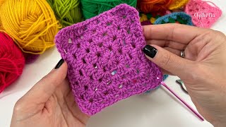 How To Crochet A Granny Square (single colour) Tutorial Beginner-Friendly